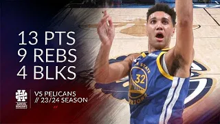 Trayce Jackson-Davis 13 pts 9 rebs 4 blks vs Pelicans 23/24 season