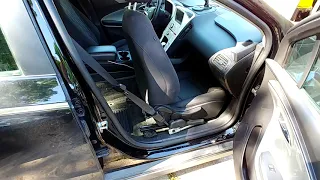 How to Remove Front Passenger Seat in a 2011-2015 Chevrolet Volt for Car Camping - Air Bag Light!?