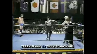 Tully Blanchard in action   Saturday Night June 22nd, 1985