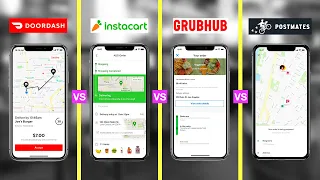 Best Food Delivery Service of 2020 (HONEST REVIEW) - DoorDash vs Grubhub vs Postmates vs Instacart