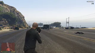 GTA V Trevor's Hookies Bar Shootout + Five Star Escaped From Military Base(VE:DGA 4.3.5)