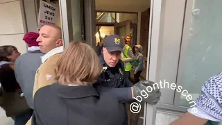 Protesters Enter University of Michigan Ann Arbor Building