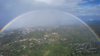 Amazing Double Drone Vídeo Rainbow Over Las Terrenas - Increíble video de doble dron Arcoíris