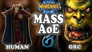 Grubby | "Mass AoE" | Warcraft 3 | HU vs ORC | Last Refuge