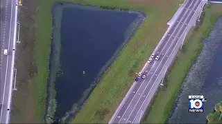 FHP: 2 women make it out of submerged car in Miami-Dade