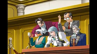 Ace Attorney, но персонажи хвастаются своими позами