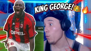 *REACTION* George Weah, King George [Best Goals]🔥