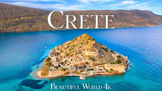 Crete 4K UHD - Drone Nature Film - Calming Piano Music - Beautiful Nature