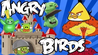 Pig City & Star Wars Challenge Piggies vs Angry Birds by SanSanychTV