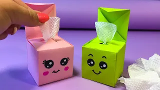 Оригами САЛФЕТНИЦА с вытягивающимися  салфетками ! Origami napkin holder / Paper crafts