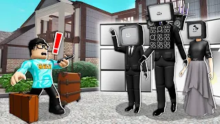 Adopted By TV MAN Family! (Roblox)