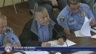 Public Safety Status Hearing - Senator Jose "Pedo"  Terlaje - February 05, 2020 1pm