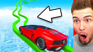 AUTOS vs. UNMÖGLICH DÜNNER PARKOUR! (GTA 5)