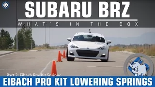 The Albino Rhino BRZ Suspension Test w/ Eibach Pro-Kit Springs