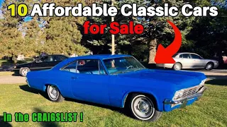 10 Affordable Classic Cars on Craigslist  For Sale by Owner!