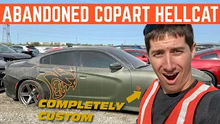 Finding An ABANDONED Hellcat Charger Build At COPART With @LegitStreetCars