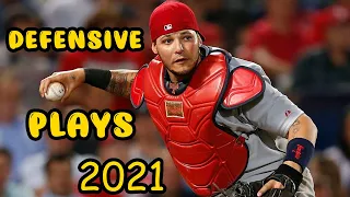 Yadier Molina  - Defensive Highlights - 2021