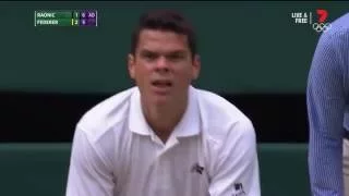 Raonic wins the 4th set