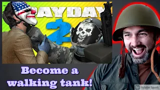 GETTING CHOKESLAMMED FOR MONEY-Combat Veteran Reacts (Payday 2) (TheRussian Badger)
