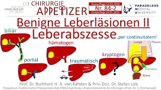 Benigne Leberläsionen Teil II Leberabszesse CHIRURGIE APPetizer Nr. 84-2