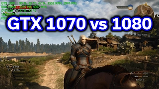 The Witcher III - GTX 1070 vs 1080 - 1440p vs 2160p - i7-7700k - Benchmark