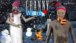 Granny 3 | Winter Special ❄️☃️ Snowfall Gameplay | Granny Grandpa ne pura Ghar change kar diya😬