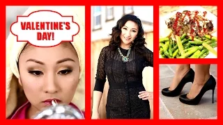Valentine's Day Get Ready With Me! Makeup, Hair, Outfit & Dinner Idea!