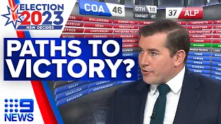 Possible paths to victory for Coalition and Labor | 2023 NSW Election | 9 News Australia