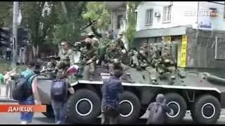 Кадыраўцы ў Данецку / Chechen battalion Vostok in Donetsk, Ukraine