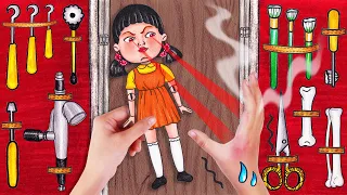 How to Fix SWEET GAME DOLL? Stop Motion Paper by Seegi Channel