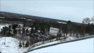 Practice Ski Jumping at Pine Mountain | Jason Asselin