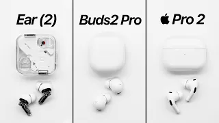 Nothing Ear (2) vs AirPods Pro 2 vs Galaxy Buds 2 Pro - Best 2023 EarBuds?