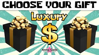 4k CHOOSE YOUR GIFT  🎁  left or right,  this or that? 🎁  LUXURY Gifts Anna Gold ВЫБИРАШКИ