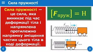 Ф7   Види деформацій  Сила пружності  Закон Гука