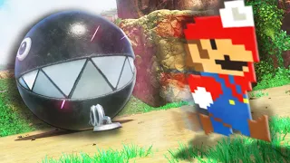 Est-il possible de terminer Super Mario Odyssey EN 2D?