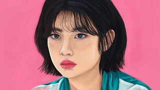 Digital Drawing Time Lapse | Squid Game Player 067, Kang Sae-Byeok, HoYeon Jung