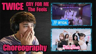 TWICE 'CRY FOR ME' & 'The Feels' Choreography REACTION!