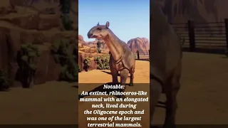 Paraceratherium 🦏 #shortvideo #trendingshorts  | largest animal in the world