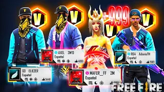 4 INFLUECERS SE HACEN PASAR SIN INTERNET🔥 *NOS ENCONTRAMOS A UN YOUTUBER EN LA PARTIDA*😱FREE FIRE