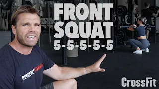 Front Squat 5x5 WOD Demo: 220904