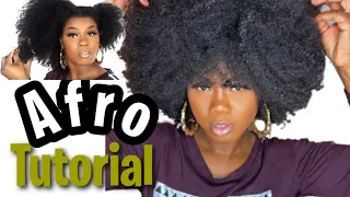 How To achieve an afro ft design essentials almond and avocado quick curl kit