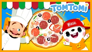 Pizza Song | Pizza Party | Let's Make a Pizza | Food Songs | Kids Song | TOMTOMI