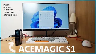 Acemagic S1 Review: Mini PC mit Display, Intel N95, 16GB DDR4 + 1TB M.2 SSD /Moschuss.de