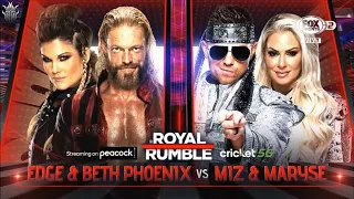 Evil★WWE Royal Rumble 2022 Mixed tag team match★Edge & Beth Phoenix vs The Miz & Maryse