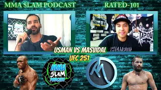 Kamaru Usman Vs Jorge Masvidal UFC 251 Fight Island Breakdown with RATED 101