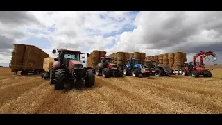 XXL Ramassage de paille 2019 | 5 ensembles tracteurs-plateaux dont 3 avec chargeurs