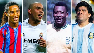 Maradona Vs Ronaldinho Vs Pele Vs Ronaldo Nazario | HD