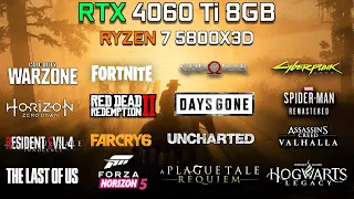 GeForce RTX 4060 Ti 8GB | Test in 16 Games | Ray Tracing & DLSS 3 | 1080p - 1440p | 2023