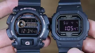 CASIO G-SHOCK DW-9052BGX-1A4 VS G-SHOCK DW-5600MS-1