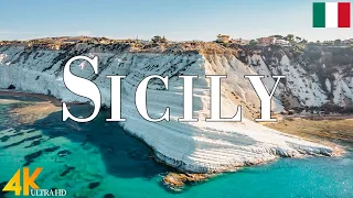 FLYING OVER SICILY (4K UHD) - Relaxing Music Along With Beautiful Nature Videos - 4k ULTRA HD